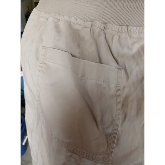 Lou and Grey light khaki jogger pants pull on waist with draw string medium - Picture 4 of 6